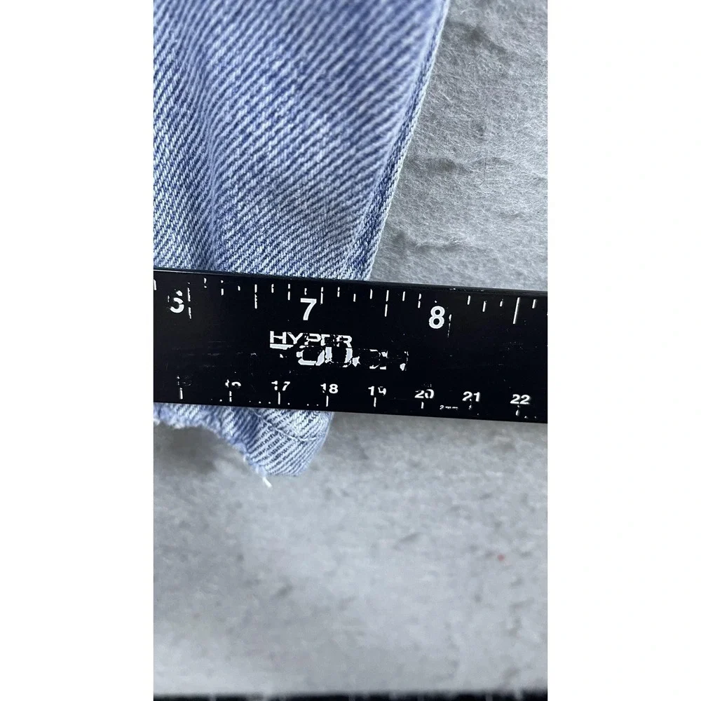 Levis SilverTab Straight Jeans Mens 30x30 Blue Light Wash Relaxed Distressed